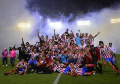 Atlético San Luis festejando el título de Ascenso del Clausura 2019