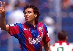 Hugo durante un juego de los Azulgranas