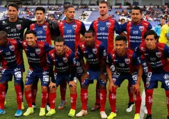 Jugadores del Atlante, antes de un partido del Ascenso MX