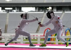 Mayan Oliver (izq.) en los Juegos Olímpicos de Tokio 2020