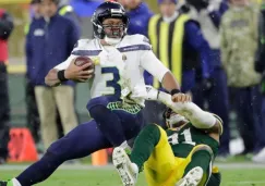 Russell Wilson en acción con Seattle Seahawks