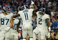 Titans celebrando un touchdown