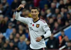 Cristiano Ronaldo jugando con el Manchester United