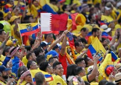 Afición de Ecuador en el partido inaugural