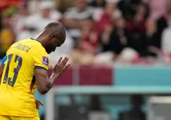 Valencia en celebración de gol