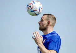 Vicent Janssen en entrenamiento con Países Bajos