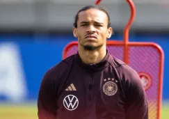 Leroy Sane entrenando con Alemania