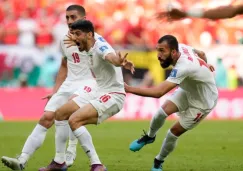 Irán en festejo de gol