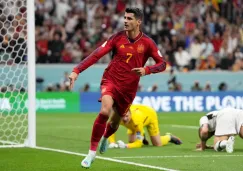 Álvaro Morata celebra gol ante Alemania