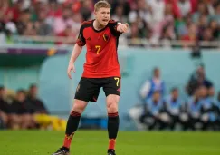 Kevin De Bruyne de Bélgica reacciona ante Marruecos en Qatar 2022