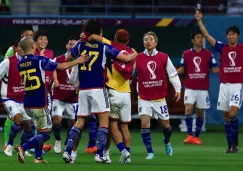 Japón en celebración de gol