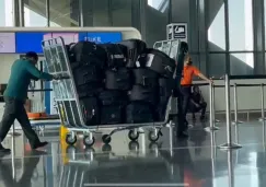 Las maletas del Tri en el Aeropuerto de Doha