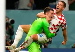 Dominik Livakovic festeja triunfo de Croacia