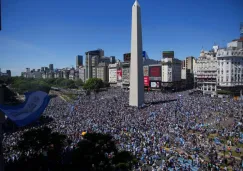 Hinchas se apoderan de las calles de Buenos Aires tras ser Campeones del MundoHinchas se apoderan de las calles de Buenos Aires tras ser Campeones del Mundo