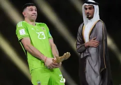 El polémico festejo del Dibu