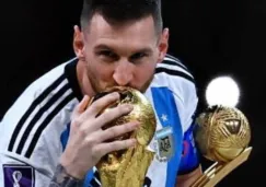 Messi con la Copa del Mundo