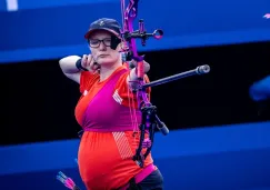 Grinham es la primera atleta con embarazo que se sube al podio en esta justa 