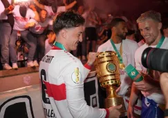 El gesto de Angelo Stiller que lo 'acerca' a Real Madrid