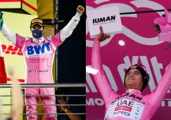 Checo Pérez felicitó a Isaac el Toro por triunfo en el Giro de Italia