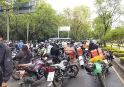 ¿Por qué hay manifestación de repartidores por aplicación en CDMX?