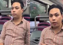 Joven paga doble boleto y se niega a ceder un asiento en el Trolebús de CDMX