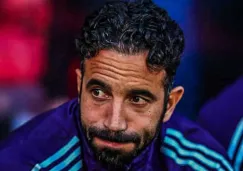 Rubén Amorim en el banquillo del United