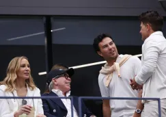 Checo Pérez asistió a la Final del US Open entre Sinner y Alcaraz