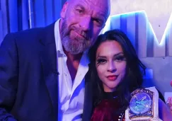 El emotivo momento de Triple H y Stephanie Vaquer tras conquistar el Campeonato Mundial Femenino