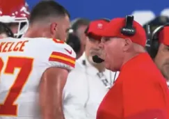 Travis Kelce y Andy Reid tienen nueva discusión durante partido ante Giants