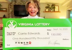 La mujer decidió jugar por primera vez a la lotería en línea.