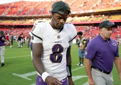 Lamar Jackson en el juego vs Kansas