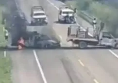 Reportan enfrentamientos, bloqueos y vehículos incendiados en Chiapas