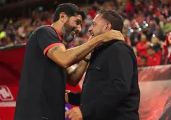 Loco Abreu y Antonio Mohamed