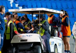 ¡Aguas! Lourdes Bosch sale lesionada y casi se cae del 'carrito de las desgracias'