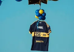 ¡Apareció! Camiseta en homenaje a Miguel Ángel Russo que Boca liberó al cielo llegó hasta Uruguay Homenaje a Miguel Ángel Russo