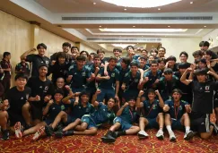 Japón celebró con México el triunfo ante Argentina Japón celebró con México el triunfo ante Argentina