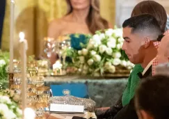 Comparten primeras imágenes de Cristiano Ronaldo en la Casa Blanca