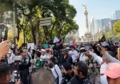 El Ángel de Independencia fue el punto de reunión desde las 10 de la mañana.