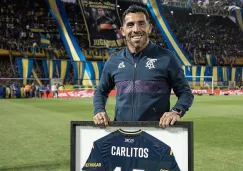 Tevez recibió un homenaje en La Bombonera