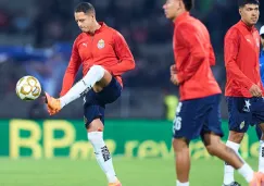 Chicharito Hernández, en el Olímpico Universitario