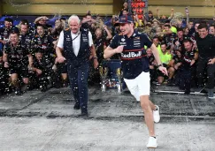 Marko y Verstappen, tras el GP de Abu Dhabi