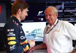 Max Verstappen y Helmut Marko Max Verstappen y Helmut Marko