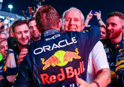 Helmut Marko se despide de Max Verstappen Helmut Marko se despide de Max Verstappen