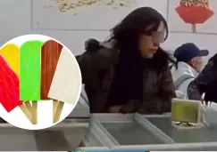 Viral: graban a madre e hija robando paletas de hielo en heladería de Pachuca