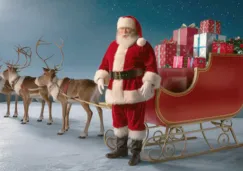 Santa ya está por despegar junto a todos sus renos.