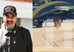 El mandatario vestía ropa gris deportiva mientras lo escoltaban agentes de la DEA.