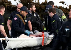 Las imágenes muestran el momento en que la autoridad dispara contra la ciudadana. Las imágenes muestran el momento en que la autoridad dispara contra la ciudadana.