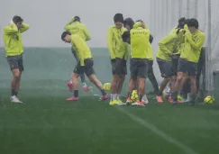 Tormentón en el entrenamiento del Racing