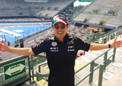 Checo Pérez, en el antiguo Foro Sol del GP de México