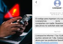 Detectan mensajes falsos de Liverpool con enlaces fraudulentos
